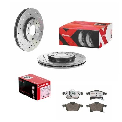 brembo SPORT BREMSSCHEIBEN + XTRA BELÄGE VORNE passend für OPEL ASTRA G ZAFIRA A
