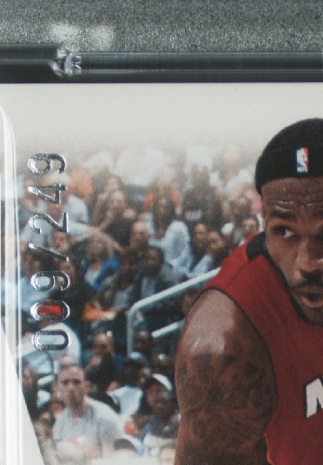 PANINI LEBRON JAMES TOTALLY CERTIFIED RED MATERIAL GAME WORN #PATCH GRADED PSA!! view 2