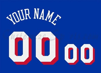 Philadelphia 76ers Customized Number Kit For 2023-Present Icon Edition Uniform