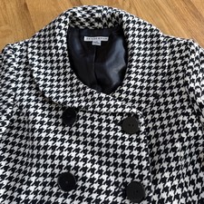 PENDLETON wool blazer, Houndstooth, Virgin Lambs Wool, Size 12 EUC Classic