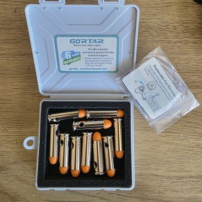 GORTAR Snap Caps Training Dummy Rounds Practice Safe Loading Firing .38sp.