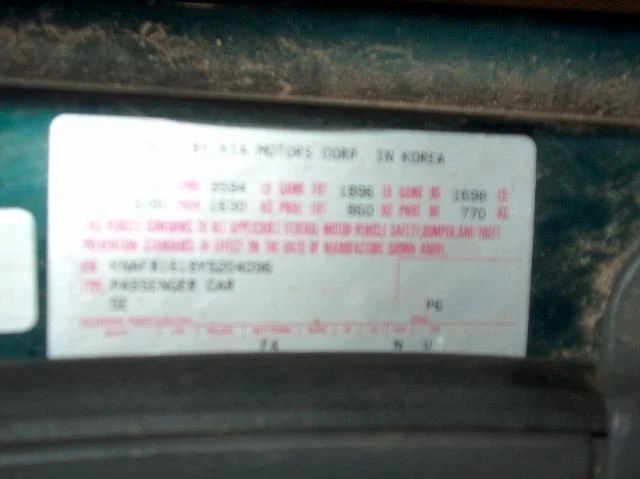 Chasis transmisión ECM tablero izquierdo encima de la caja de fusibles se adapta a 00-01 SEPHIA 41772 Foto 2 de 4