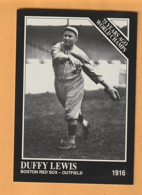 Duffy Lewis Boston Red Sox 1991 Conlon TSN #146 Alameda California