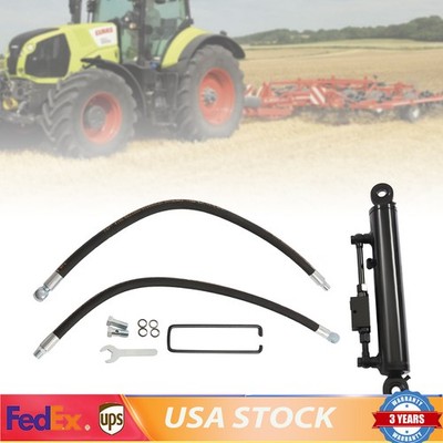Hydraulic Top Link Cat 2-2 with Locking Block 9 11/16-28'' with 2x Hose Black US