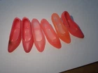 6 Vintage Barbie Francie Doll Assorted Pink Squishy Heels Shoes