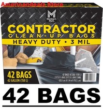 Member's Mark Commercial Contractor Clean-Up Trash Bags 42 gal., 42 Count 