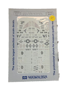 Microscale Decal 72-0403 A-7E US Navy Low Visability Markings VA-195, VA-113,