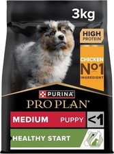 PRO PLAN? Medium Puppy Dry Dog Food Healthy Start Rich in Chicken 3Kg 6.33 per kilo