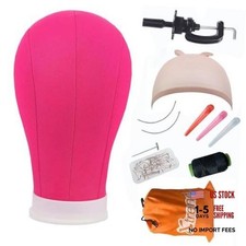 22Inch Canvas Block Head for Making Head Weft/Wig/Hair 22 Inch Rosy Wig Head