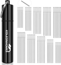 Large Eye Sewing Needles,60 Pieces,Embroidery Needles,5 Sizes,Needles for Sewing