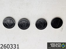 OEM 2007 Acura TL 3.2L Center Caps Chrome Logo Black Badge set 4 pc