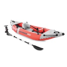 Kayak da Pesca Intex Excursion Pro K1 Singola Persona Gonfiabile in Vinile con Remo/Pompa