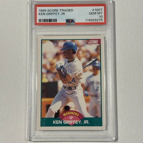 1989 Score Rookie & Traded - Ken Griffey Jr #100T (RC) graded PSA 10 GEM-MT