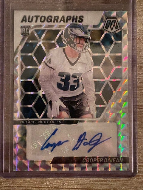 2024 Panini Mosaic Cooper DeJean Autographs Rookie Card Auto RC