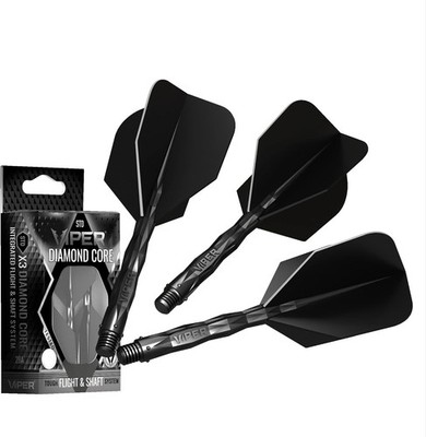 Viper Dart Flights Diamond No.6 Systemset mit ST Shafts Flex Force