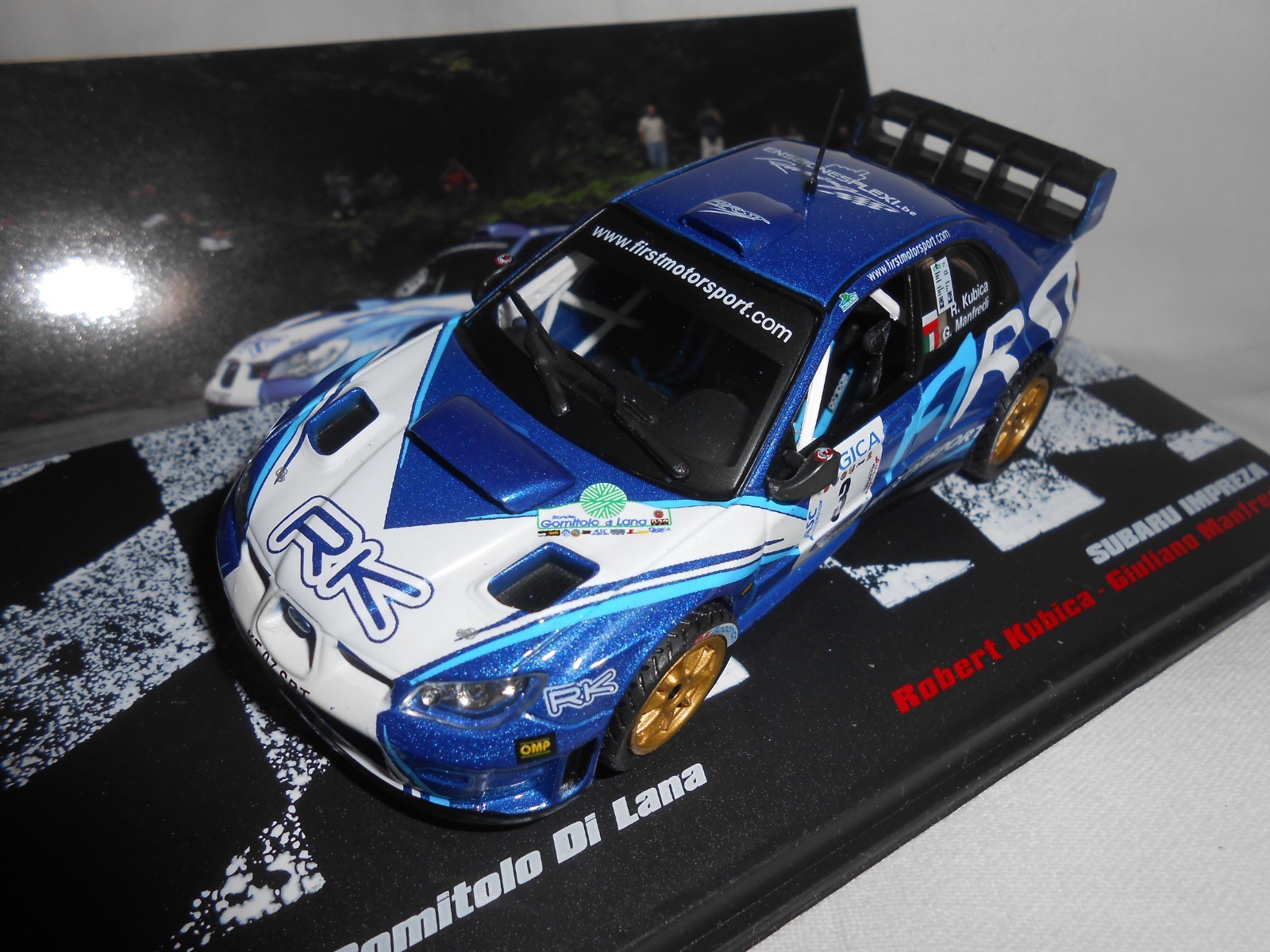 Subaru Impreza N°3 2012 miniature 1/43ème le cadeau idéal pour passionné de rallye