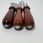 Cheese/Butter Spreader Curved Stainless Blade Painted Wood Handle 6.5" Vtg Fork — photo 5