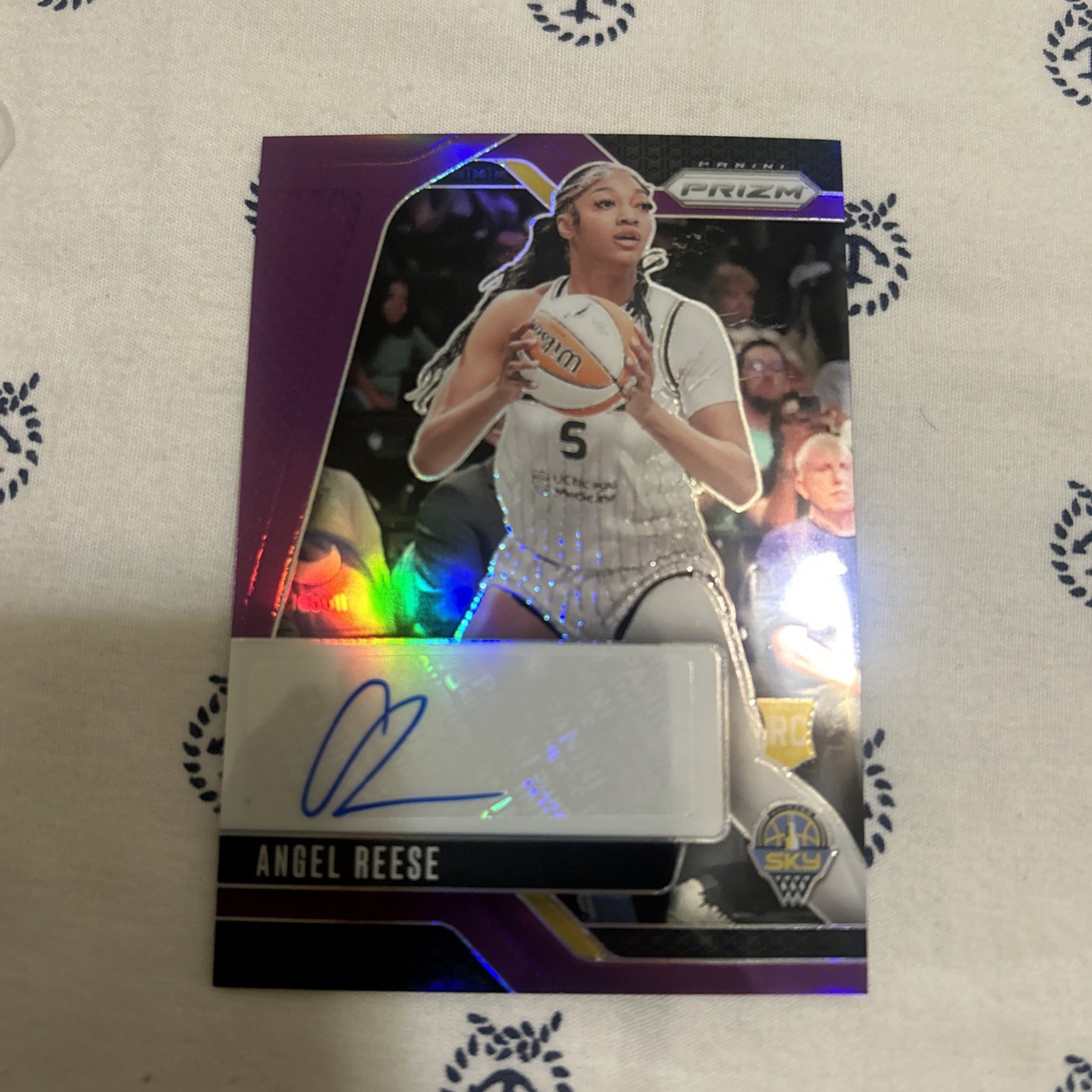 2024 Panini Prizm WNBA Angel Reese RC Rookie Autograph Auto Purple 24/49 #SG-AR