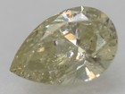 0.33 Carat Fancy Yellow SI2 Pear Shape Natural MINED Diamond 5.75X3.90mm W VIDEO