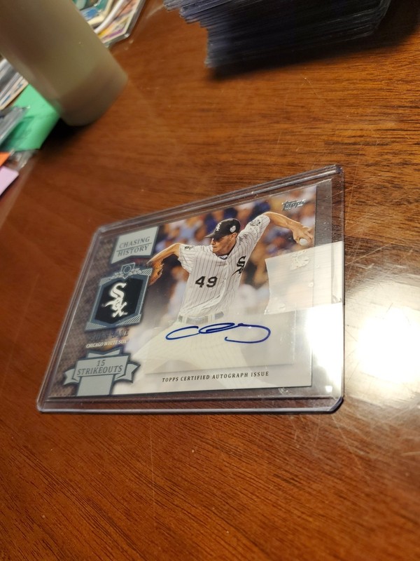 2013 Topps Chasing History #CHA-CSA Chris Sale Autograph NM-MT AU