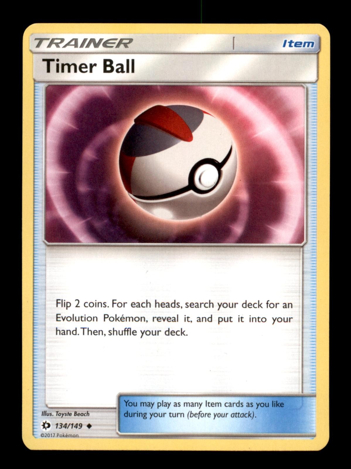 Timer Ball 134/149 Uncommon SM Base Set Pokemon Near Mint