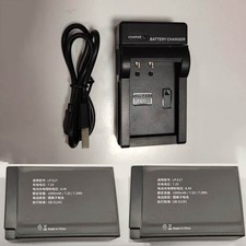 2Pack LP-E17 Battery + Charger for Canon LP-E...