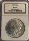 1885-O MORGAN SILVER DOLLAR :: NGC MS-63 ::