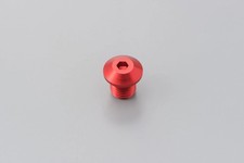 0641-0321 Blindstopfen Abdeckschraube für Spiegelgewinde M10x1,25 links rot