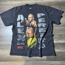 Camisa UFC Para Hombres Mediana Alex Pereira Portan Camiseta Gráfica MMA UFC