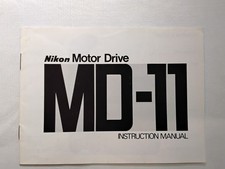 Nikon Motor Drive MD-11 Instruction Manual English