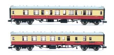 GRAHAM FARISH 'N' GAUGE 374-185/255 RAKE OF 2 BR MK1 1X CK & 1X BSK COACHES