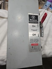 Westinghouse JFDN100, 100 Amp, 600V, nema 12, Circuit Breaker Enclosure 