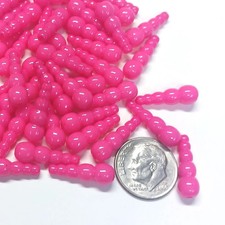 Stack Beads Fishing Walleye Lure Jig Components Crafts Pink color (50pc)