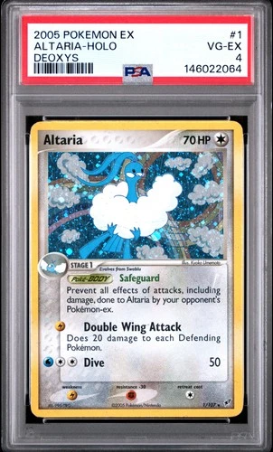 2005 POKEMON EX DEOXYS #1 ALTARIA-HOLO PSA 4