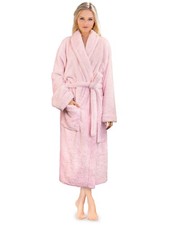 Premium Womens Plush Soft Robe Fluffy, Warm, Fleece Sherpa Shaggy Bathrobe S...
