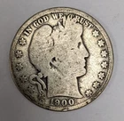 1900 O Barber Head Silver Half Dollar