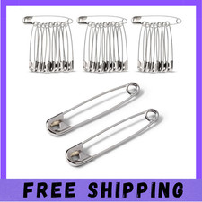30 Pack Extra Large Safety Pins 3 Inch Safety Pins for Sewing Durable Stainless
