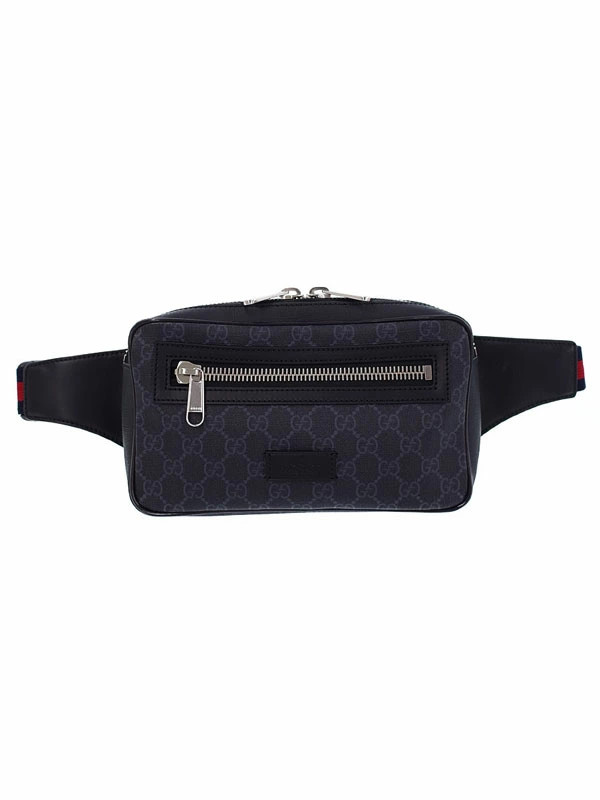 GUCCI Soft GG Supreme Belt Crossbody Bum Bag Body Black