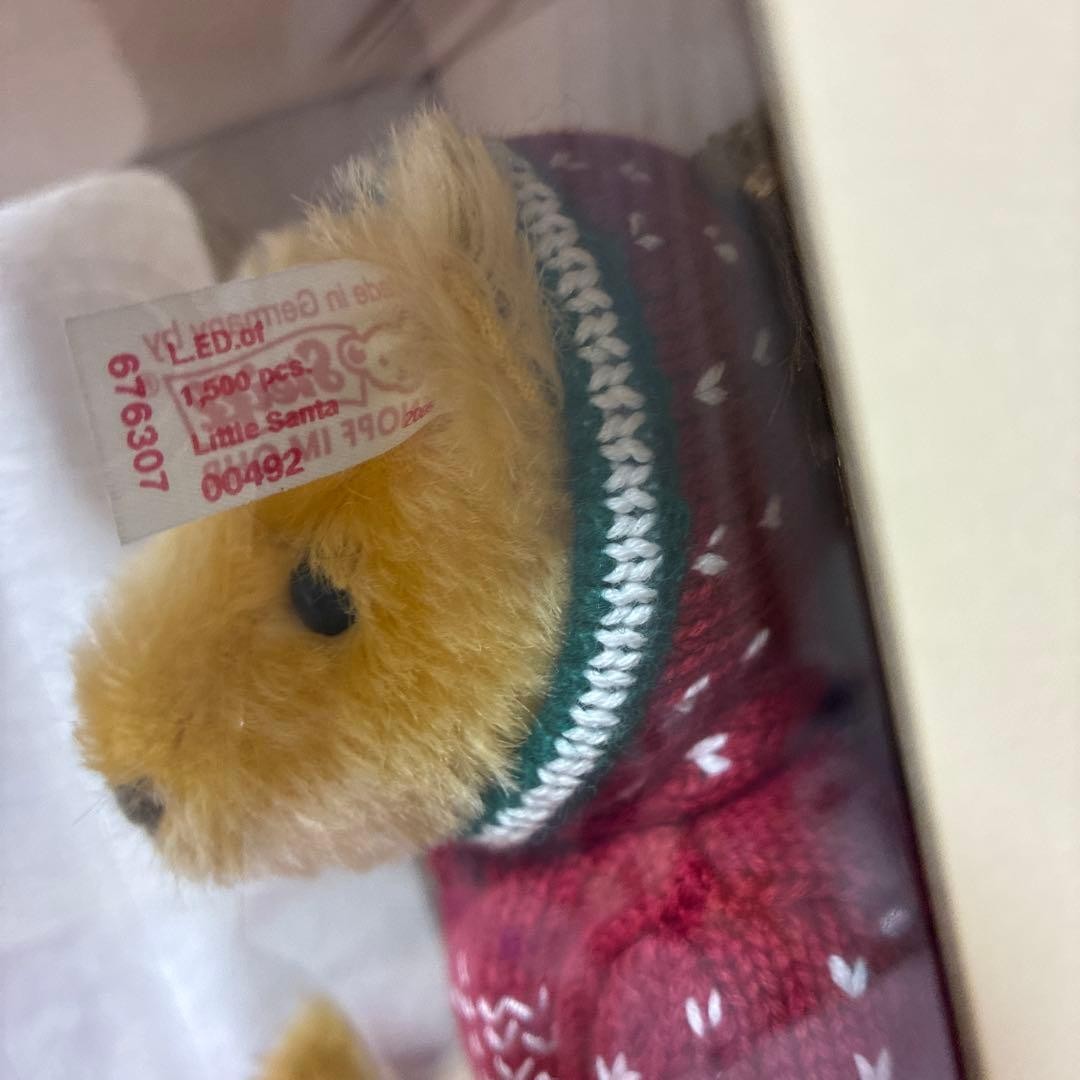 Steiff Little Santa 2005 ぬいぐるみ Steiff Teddy Bear, 2005 Limited Edition, Little Santa | eBay