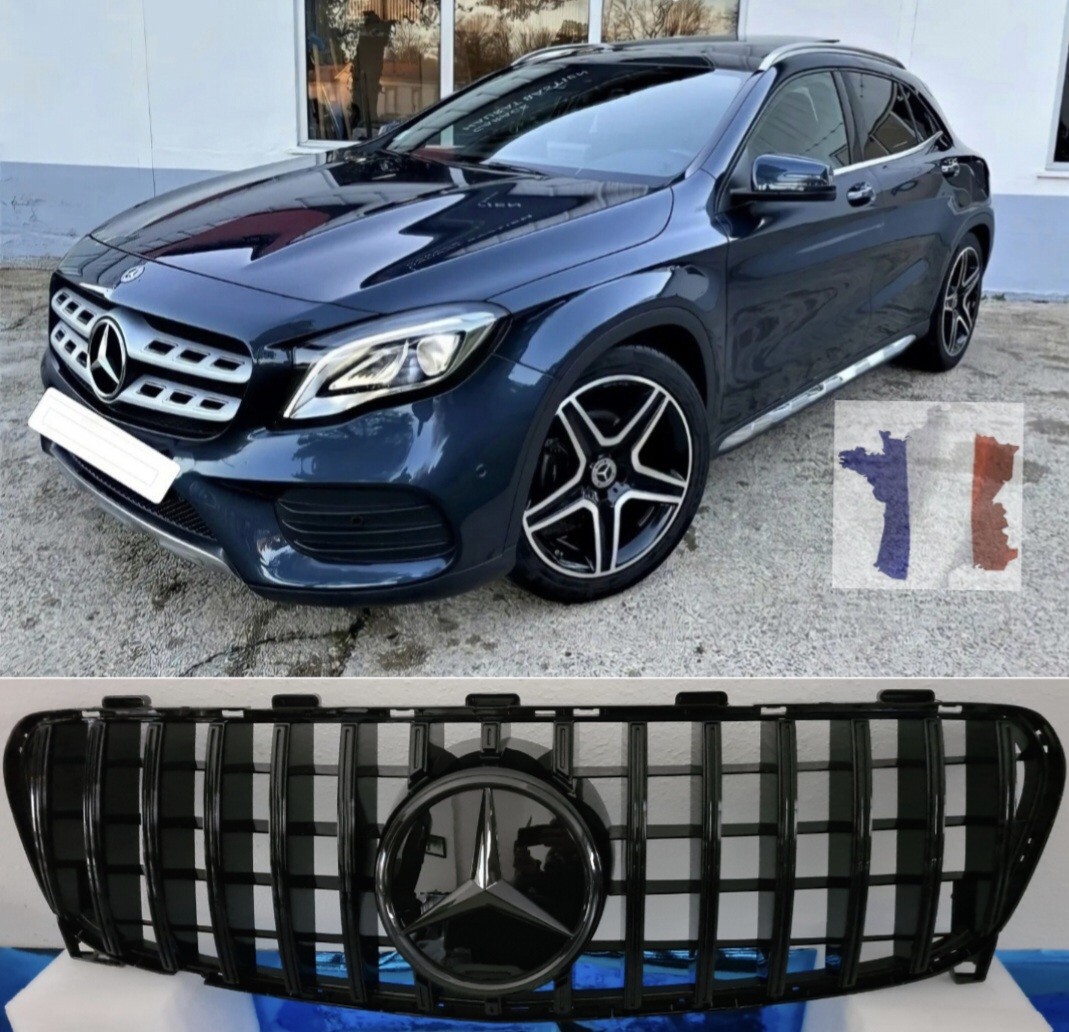 Calandre GLA X156 Mercedes noire pour sublimer votre SUV en ville comme en escapade