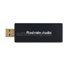 Black USB Headphone Amplifier Hifi External Sound Card ES9018K2M Rod Rain Audio