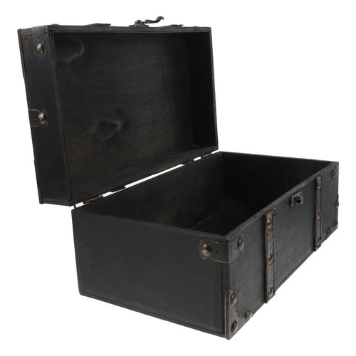 Trinket Box Decorative Wooden Storage Creative Jewelry Treasure Chest Boxes - Picture 7 of 12
