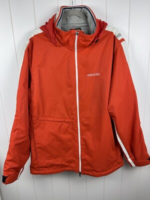 Nautica Competition Red Full Zip Jacket Size 2XL