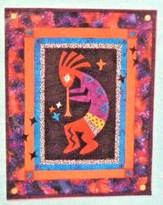 Vintage Kokopelli's Song Jane Wilson Designs JW-27 Wall Hanging Pattern 23x29"
