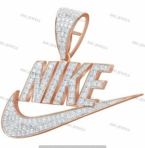 nike gold charm