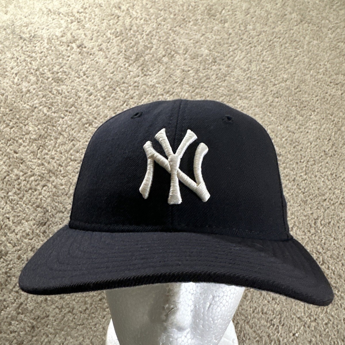 Vtg New York Yankees Hat Cap Mens 7 Blue 5950 New Era USA Vtg New York Yankees Hat Cap Mens 7 Blue 5950 New Era USA