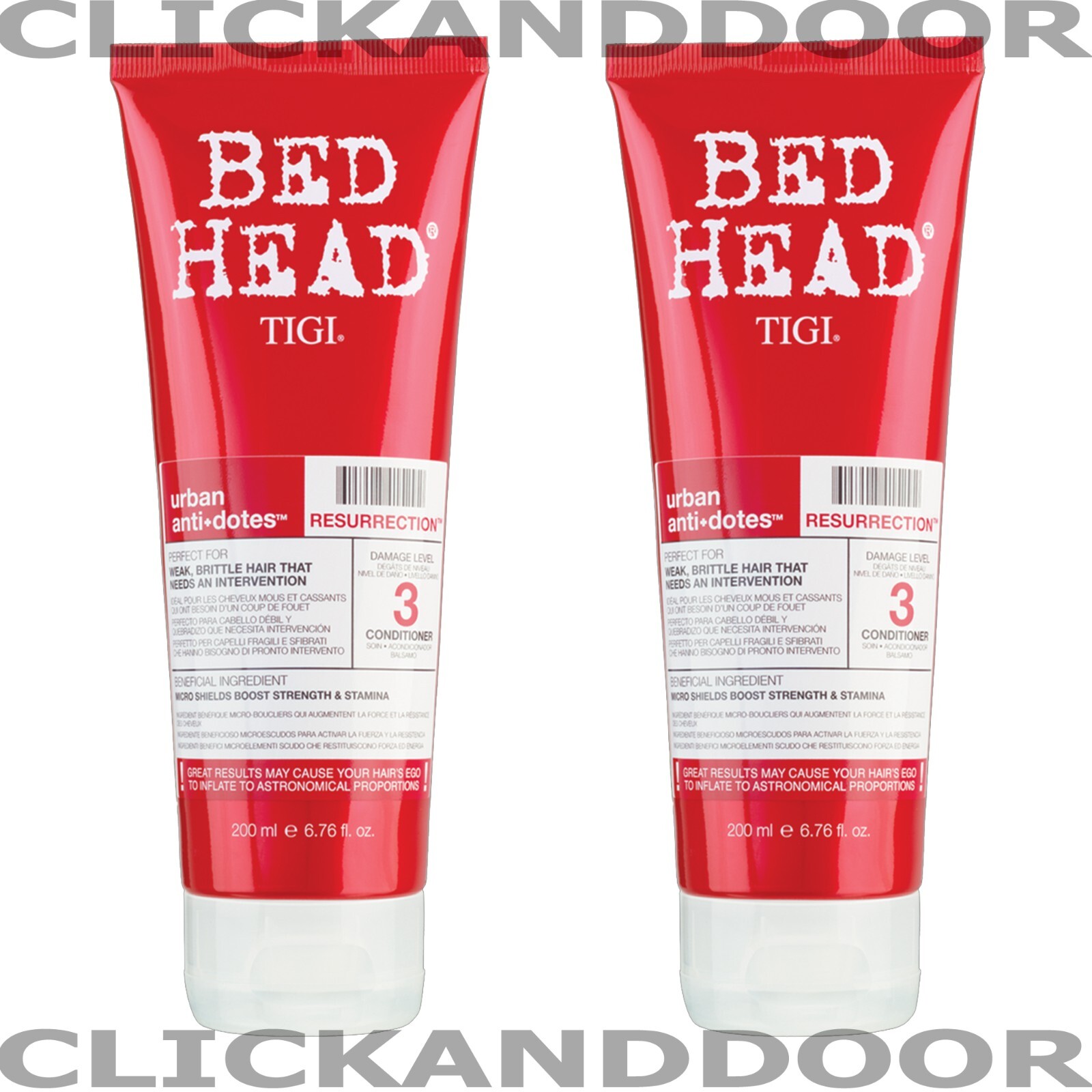 2 X TIGI Bed Head Urban Antidotes 3 Resurrection Conditioner 200ml eBay