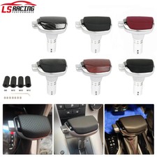 New Jdm Pu Leather Metal Automatic Car Gear Stick Shift Knob Shifter Push Button New Jdm Pu Leather Metal Automatic Car Gear Stick Shift Knob Shifter Push Button