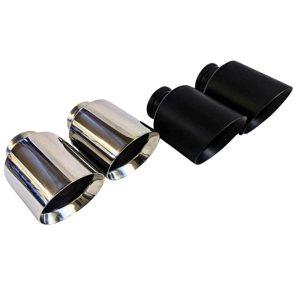 2015-2024 Dodge Charger 5.0" Exhaust Tip Replacement Set, Black or Polished - Image 3 of 4