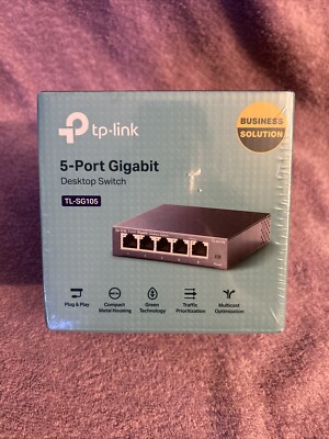 TP-Link TL-SG105, 5 Port Gigabit Unmanaged Ethernet Switch, Network Hub,  .